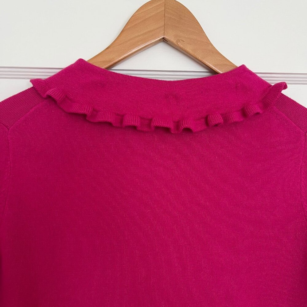 Boden Cotton Wool Sweater with Peter Pan Collar | Size 2 - Picture 5 of 7